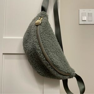Stoney Clover Lane Sherpa Cozy Fanny in Moss